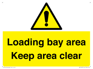 Loading bay area Keep area clear